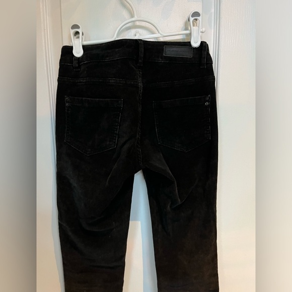 Selected Femme corduroy denim skinny pant-distressed black-bronze color hardware - Picture 2 of 11